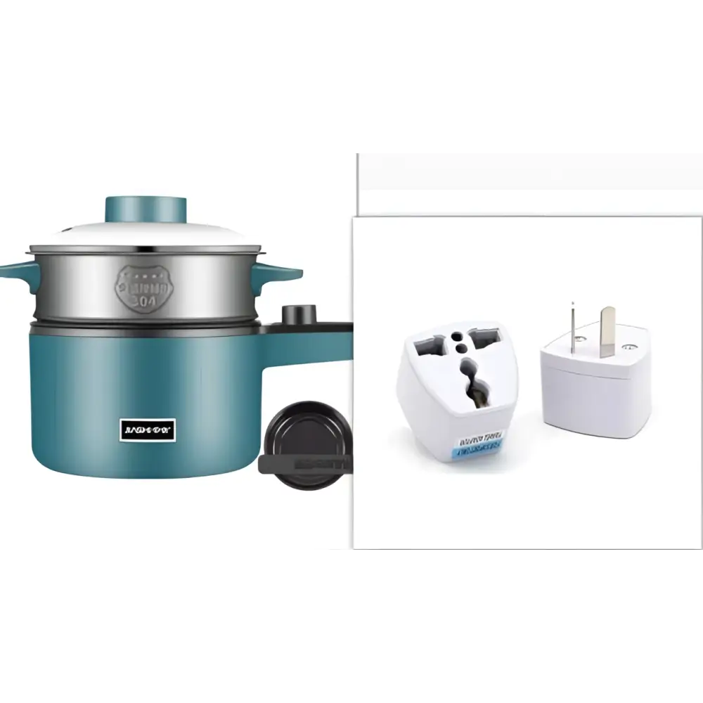 Teal Compact Multifunctional Electric Cooking Pot