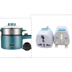 Teal Compact Multifunctional Electric Cooking Pot