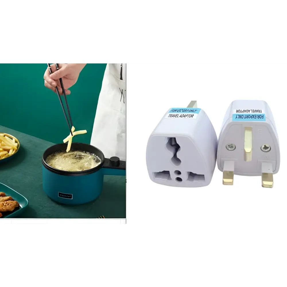 Teal Compact Multifunctional Electric Cooking Pot