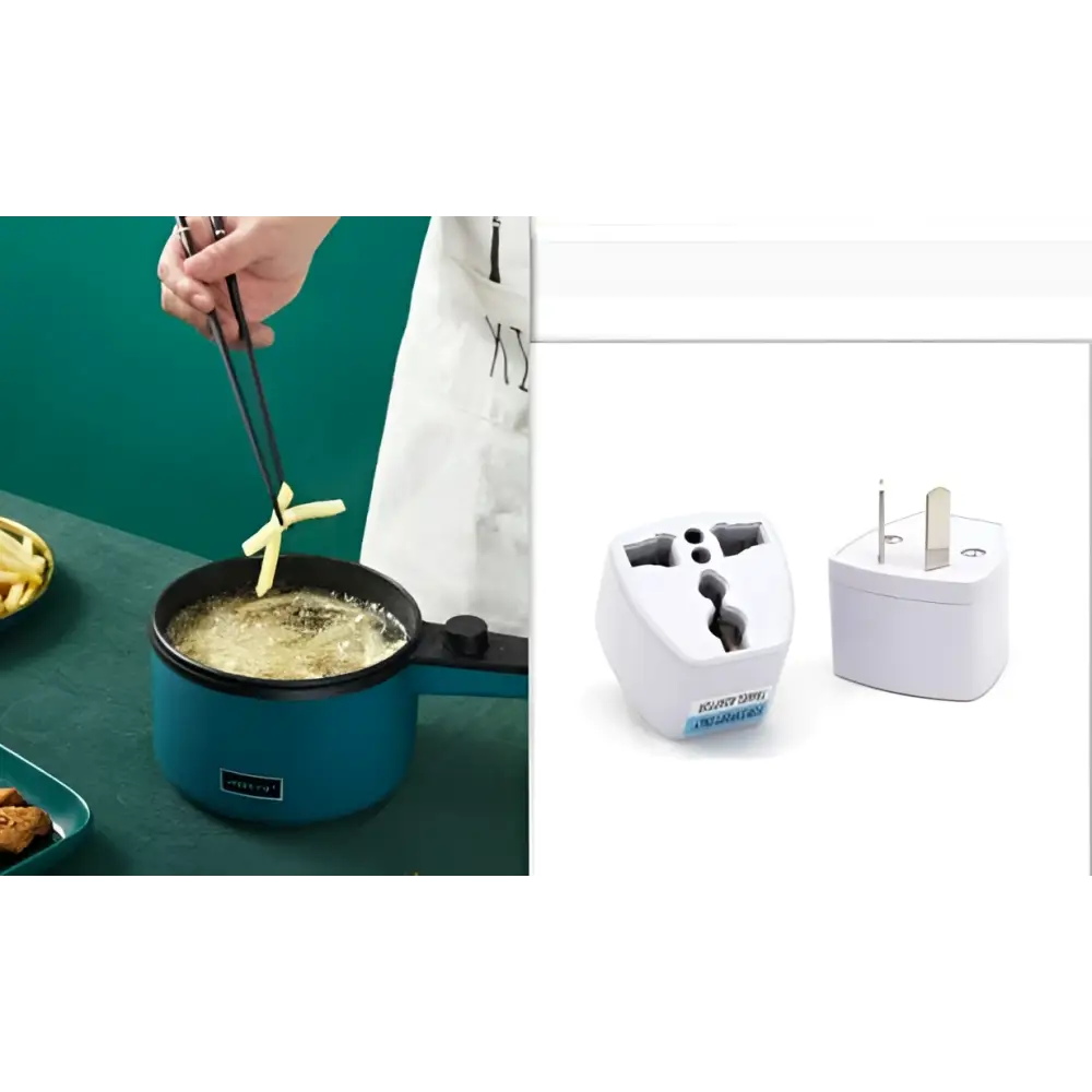 Teal Compact Multifunctional Electric Cooking Pot