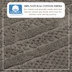 100% Cotton Checkered Jacquard Bath Towel Set - Giuliana Collection