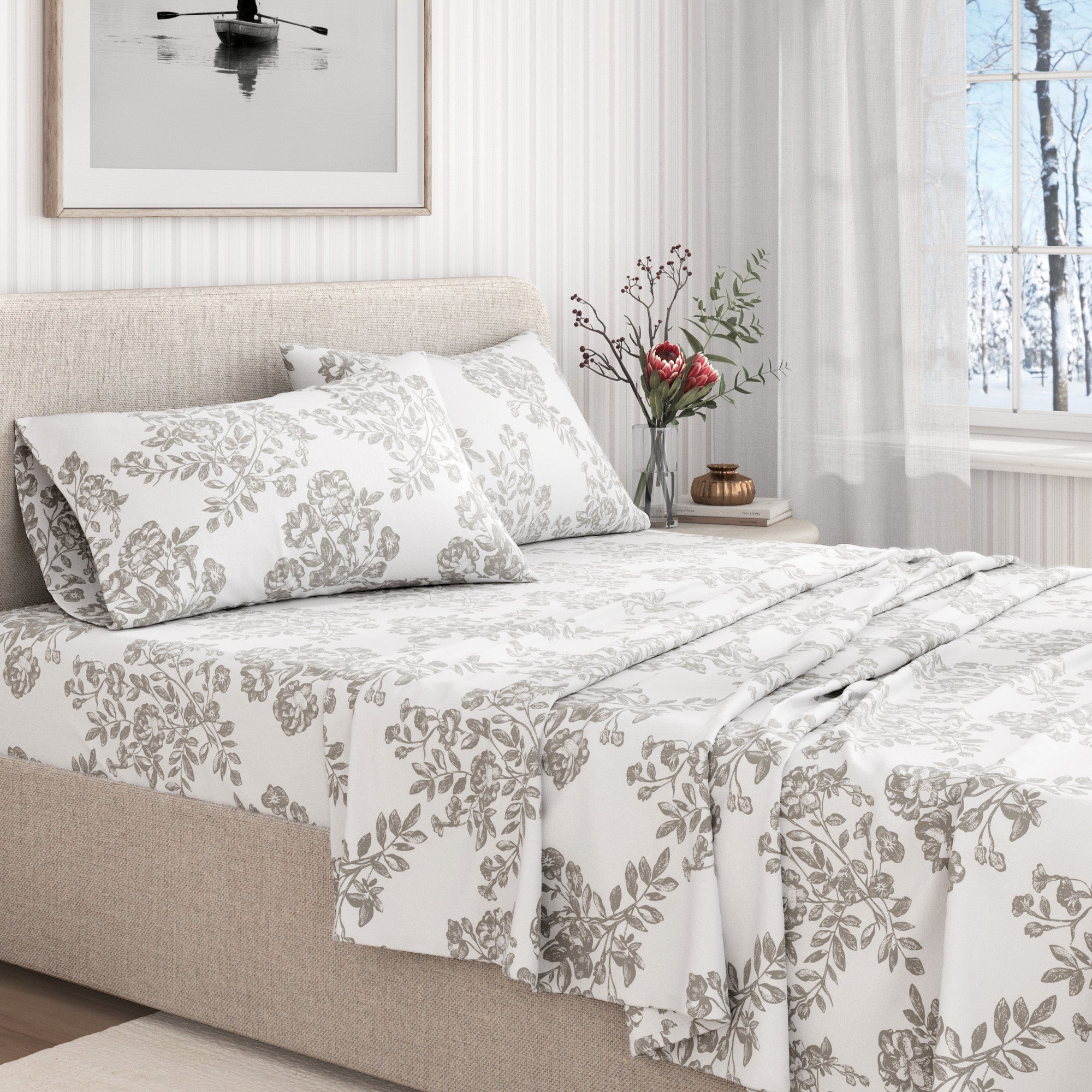 Turkish Cotton Flannel Sheet - Belle Collection