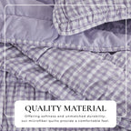 Gingham Printed Quilt Set - Gingham Collection