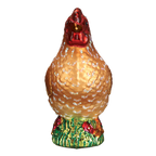Spring Chicken Glass Ornament