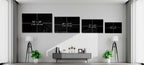 Red Roses Over Gray Stone Alley Glass Wall Art