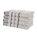 Decorative Cotton Stripe Bath Towel Set - Noelle Collection